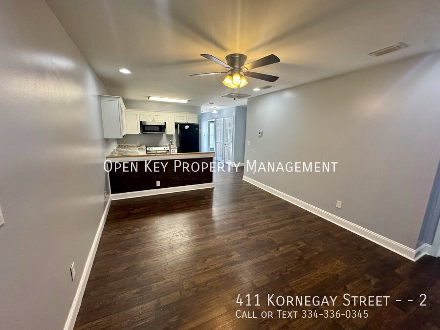 Updated 4 bedroom, 2 bath duplex for rent in Dothan, AL. Open living area - perfect for entertaining. Section 8 approved, appliances included, and pets welcome. Don't miss out on this rental! property image