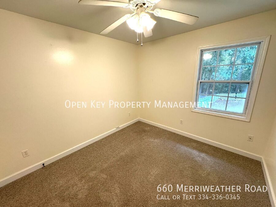 3 bedroom, 2 bath rental in Enterprise, close to Ft. Rucker - stainless steel appliances, shiplap fireplace, enclosed back porch, fenced in backyard. This charming home is move in ready! property image