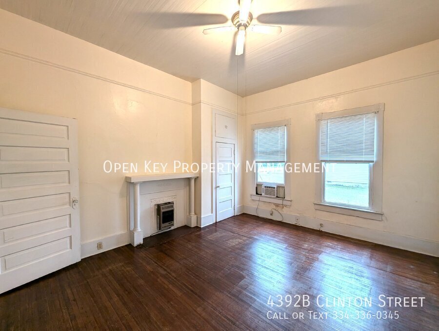 2 bedroom, 1.5 bath duplex in Marianna, FL - features hardwood flooring, tall ceilings, fireplace, animals are welcome and appliances are included. A beautiful rental with lots of character! property image