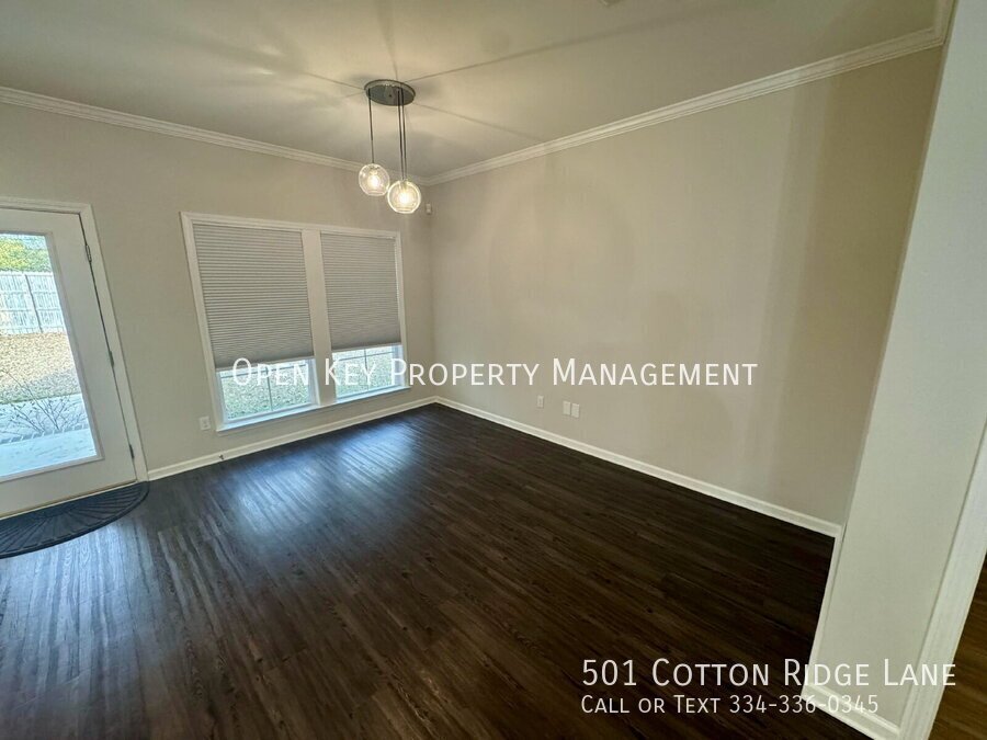 Beautiful 3 bedroom, 2 bath rental in Hidden Lake East. Prime location near ACOM. Open floor plan, appliances included, fenced in backyard, pond and playground nearby - don't miss out on this rental! property image