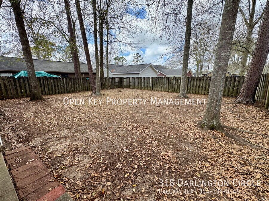 Check out this beautiful 3BR/2BA home for rent in Dothan, Alabama, near ACOM, shopping, and restaurants. It has a large fenced in yard and small covered patio, perfect for entertaining. property image