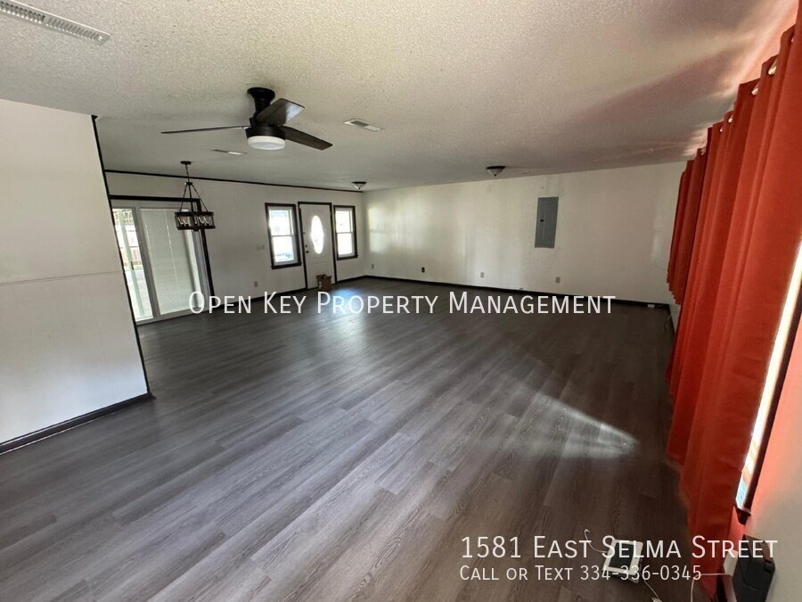 Spacious and beautiful 3 bedroom, 1.5 bath brick home for rent on a corner lot in Dothan, AL. Recently renovated with new flooring - includes a large yard, new appliances, and pets are welcome. property image