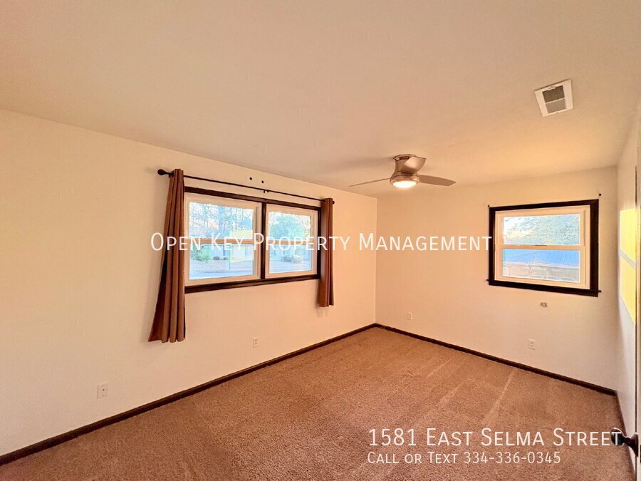 Spacious and beautiful 3 bedroom, 1.5 bath brick home for rent on a corner lot in Dothan, AL. Recently renovated with new flooring - includes a large yard, new appliances, and pets are welcome. property image